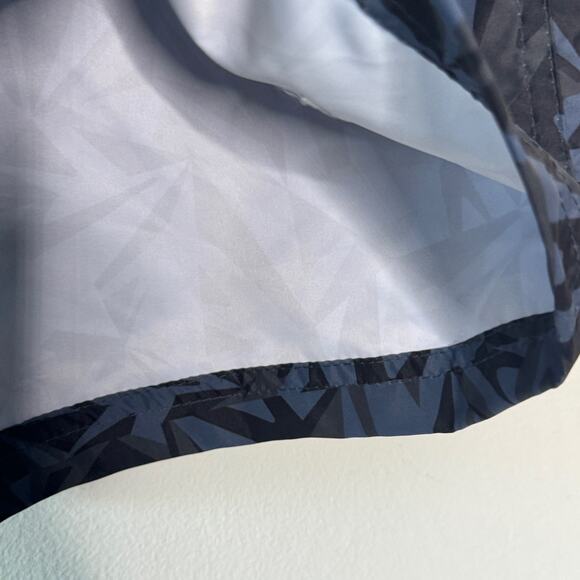 Speedo Swim‎ Shorts Mens XXL Blue Black Geometric Print Drawstring Pool Beach - Picture 5 of 12